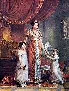 unknow artist Portrat der Konigin Julia Bonaparte mit ihren Tochtern France oil painting artist
